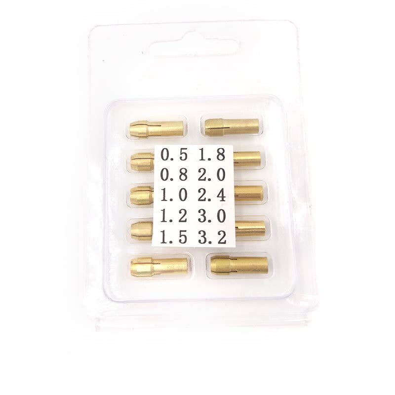 Miniature Electric Drill Set with Self-Tightening Brass Chuck - 10-Piece Precision Tool Kit for DIY, Jewelry Making & Small Craft Projects