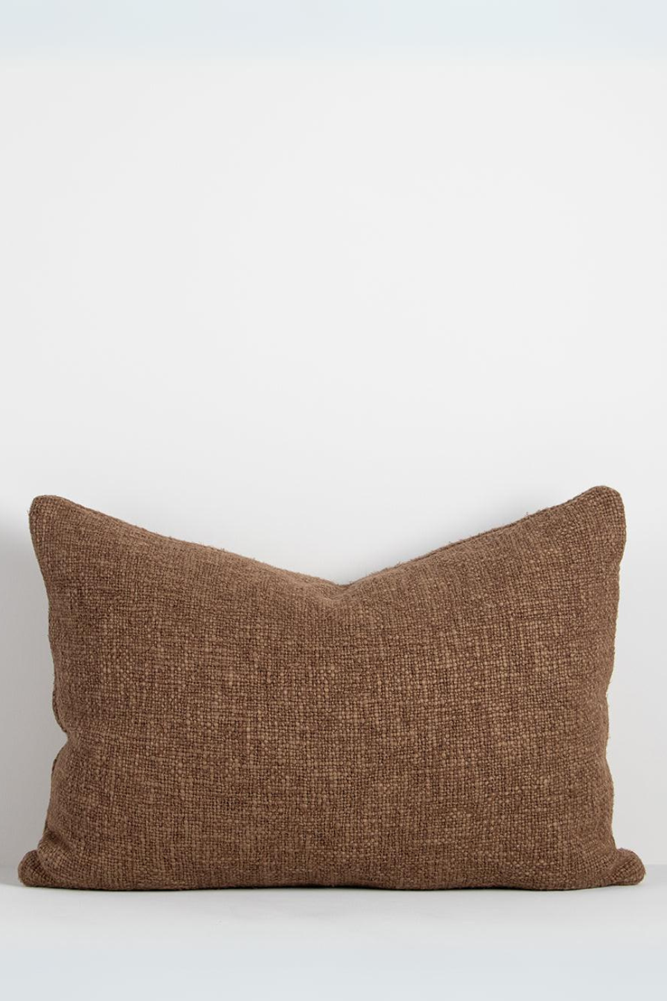 Premium Cyprian Textured Cocoa Feather Throw Pillow 40x60cm - Soft Decorative Cushion for Sofa, Bed & Living Room Comfort