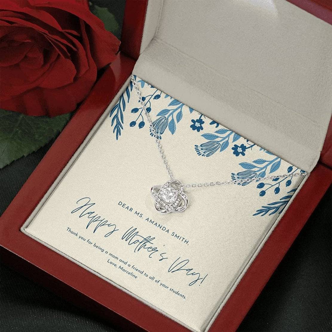 Custom Stepmom Necklace - Personalized Birthday & Mother's Day Gift for Stepmother from Husband or Son - Thoughtful Present for Adoptive Mom - Engraved Jewelry for Christmas, Birthday & Vacation - Perfect for Special Occasions & Heartfelt Moments