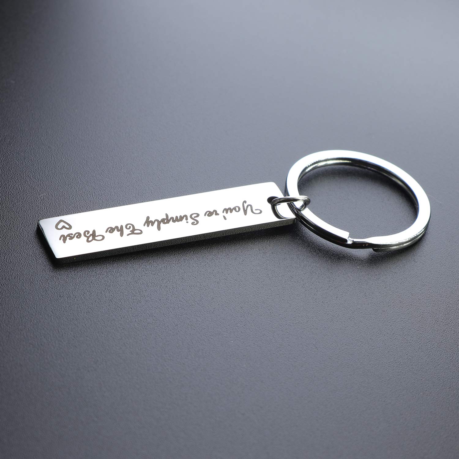 You're Simply The Best Keychain for Women & Men - Couple Keyring, Anniversary & Wedding Gift for Boyfriend, Girlfriend, Husband or Wife - Perfect for Everyday Carry, Romantic Surprises & Special Occasions