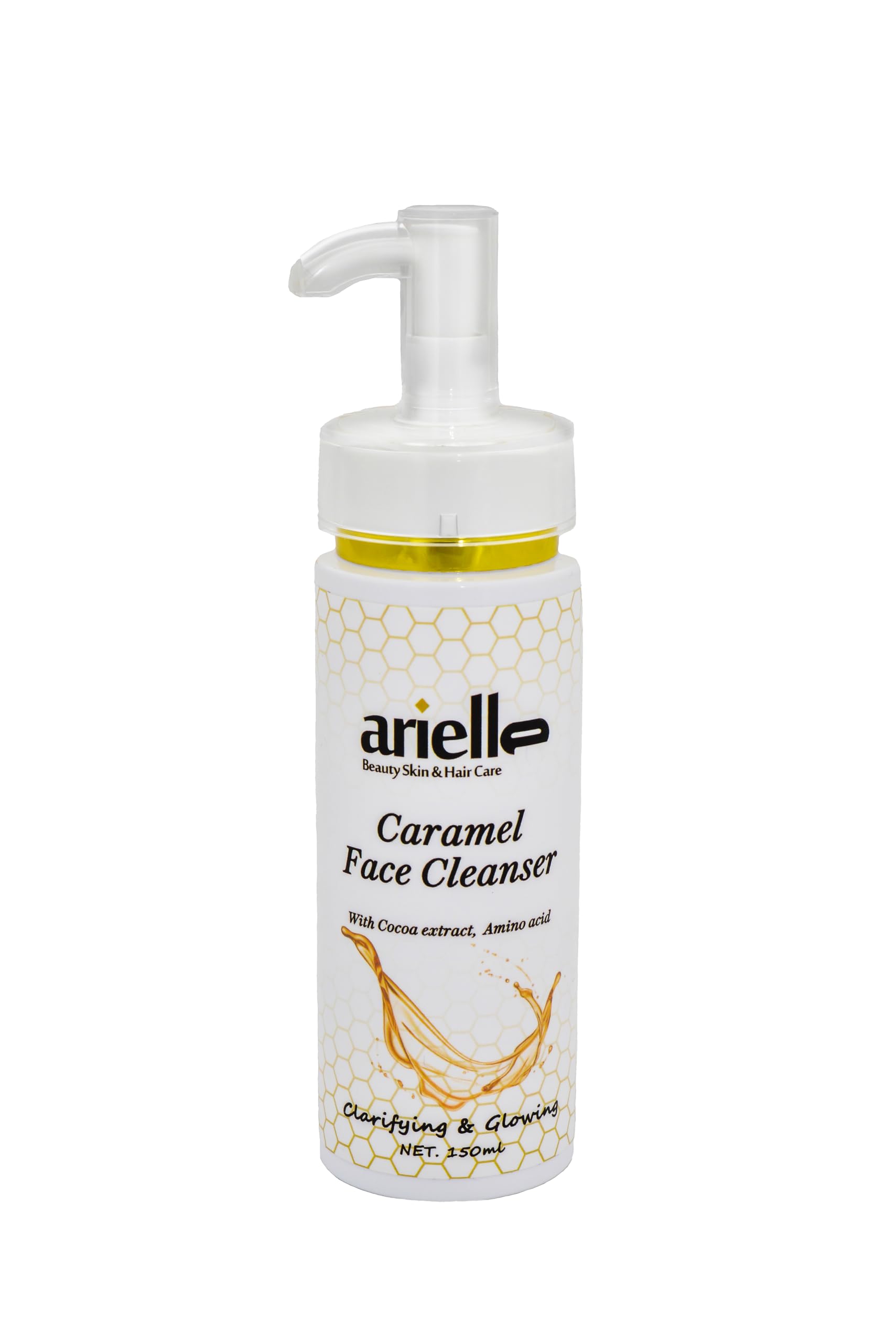 Arielle Hydrating Face Wash for Dry, Normal & Oily Skin - Clarifying & Glowing Facial Cleanser with Multi Herbal Formula (150ml) | Daily Skincare Routine for Fresh & Radiant Skin at Home or Travel