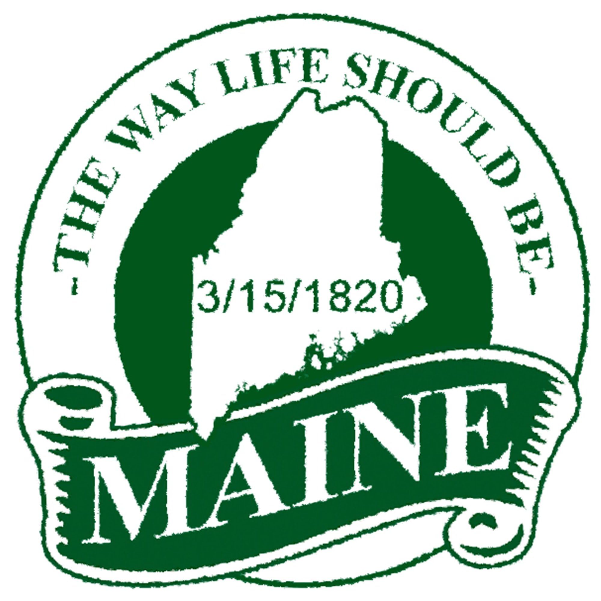 Maine Oval Car Bumper Sticker - Durable Decal for Cars & Laptops