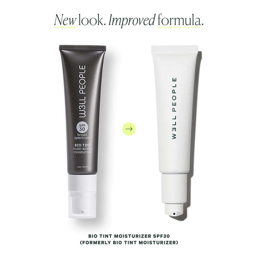 Well People Bio Tint SPF 30 Tinted Moisturizer - Vegan, Cruelty-Free Skin Perfecting Cream for Smoothing Imperfections & Hydration, Shade 4W | Daily Natural Makeup & Sun Protection for Flawless Complexion