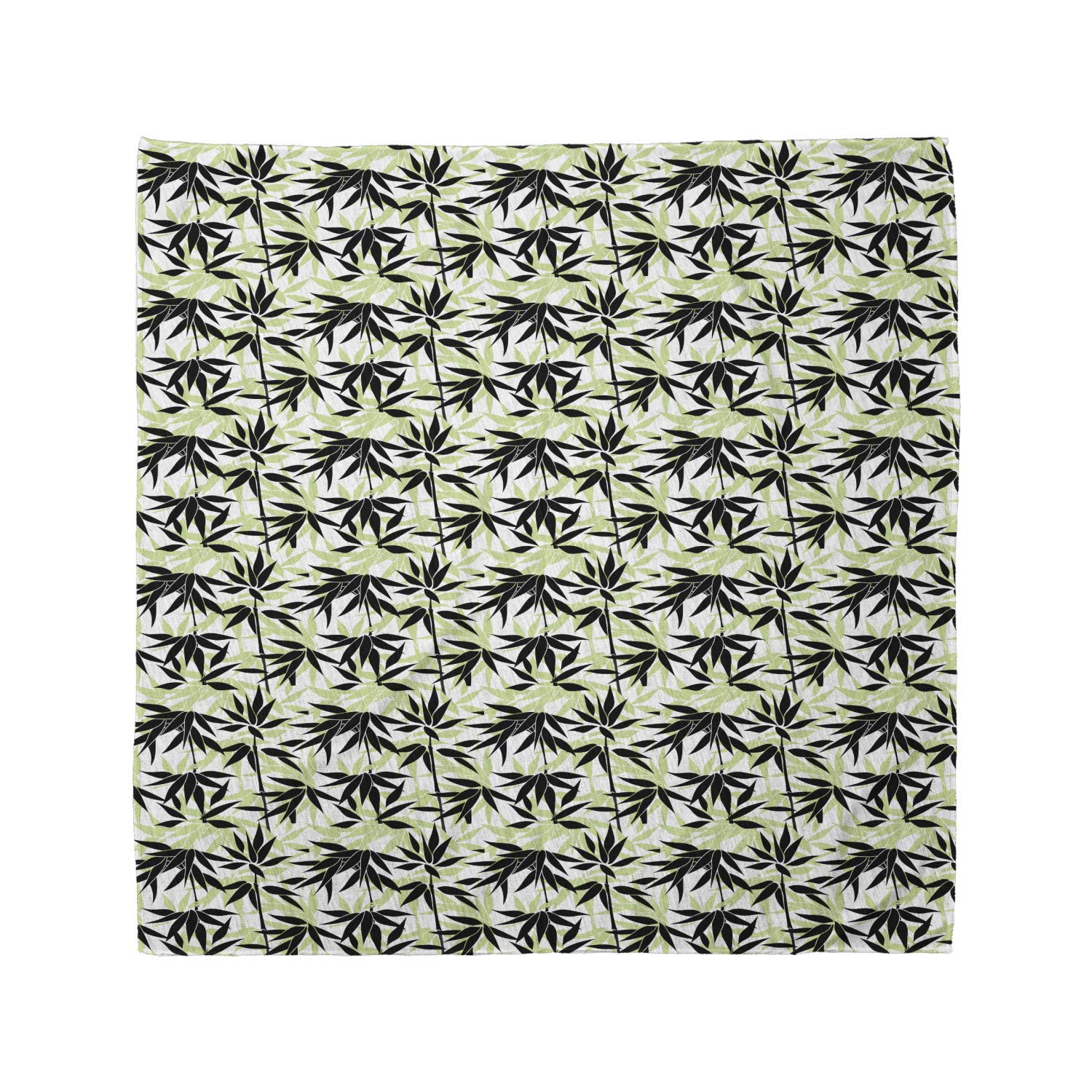 Ambesonne Eastern Branches Leaves Print Unisex Bandana - Pale Green & White Scarf for Men & Women - Perfect for Outdoor Activities, Hiking, and Fashion Accessories