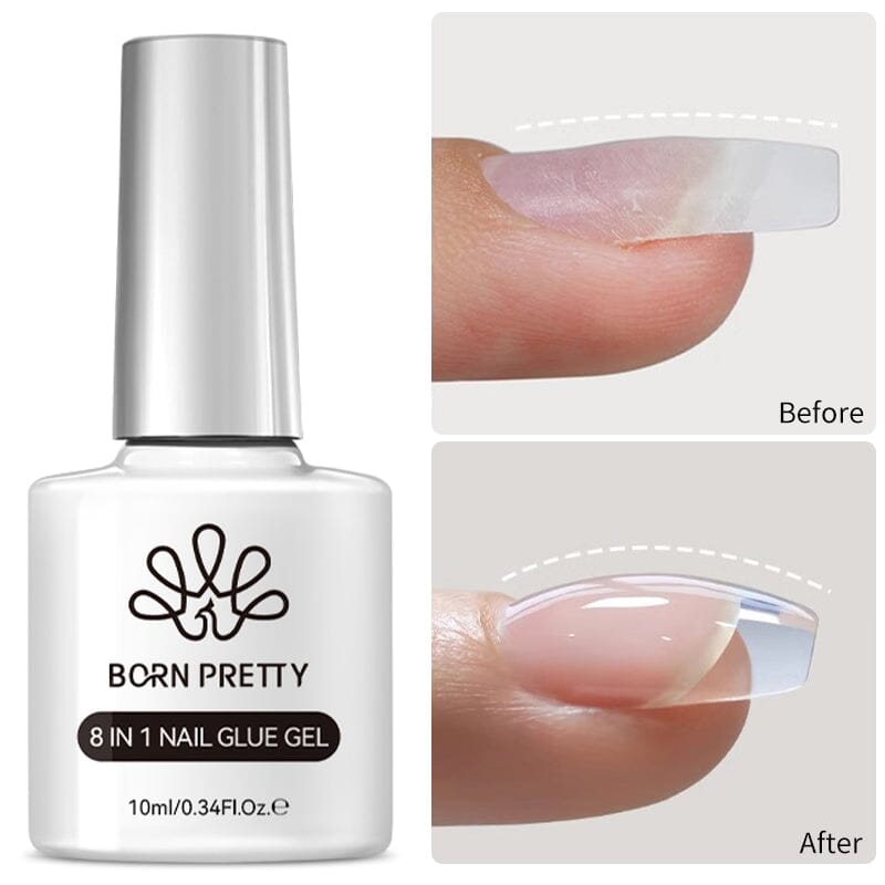 8 in 1 Nail Gel Polish Set - 10ml Bottles for Professional Salon & DIY Manicure at Home - Long Lasting Shine & Chip Resistant