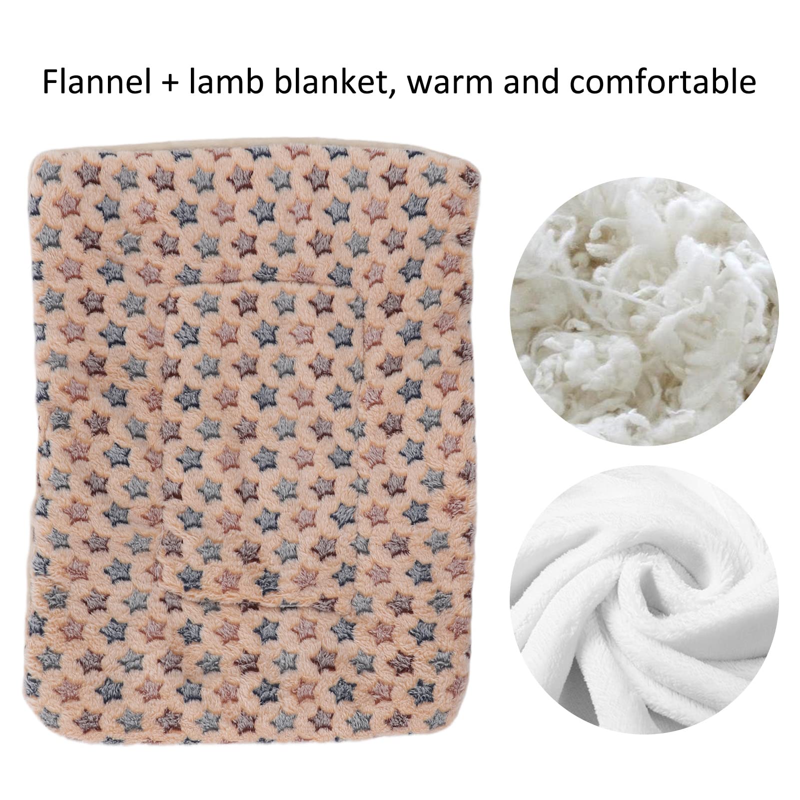 EVTSCAN Pet Blanket for Dogs & Cats - Warm & Soft Winter Sleeping Mat for Small Medium Large Pets - Cozy Bed for Crate, Sofa, Travel & Home Use