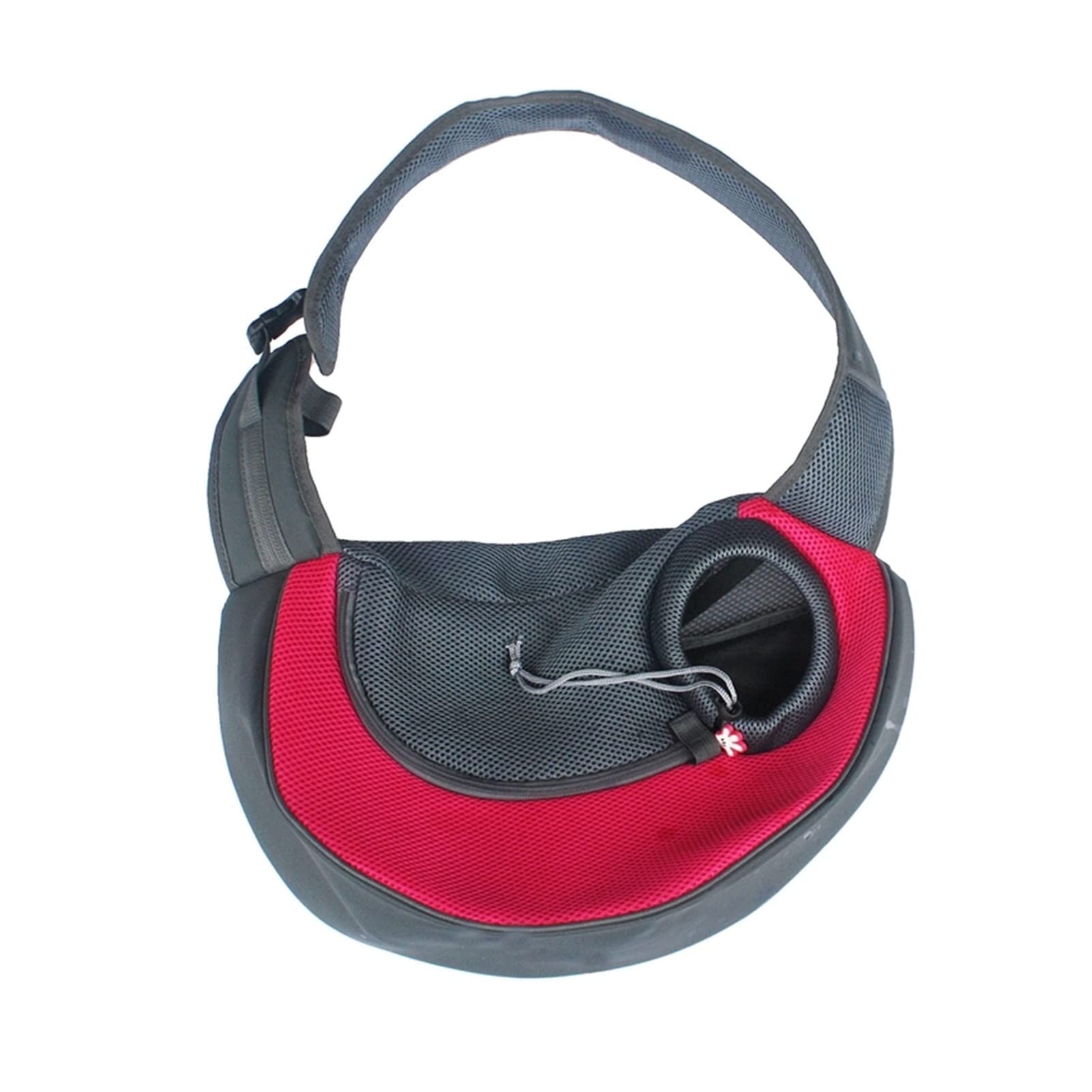 Red Large Pet Backpack Carrier for Cats & Dogs - Breathable Mesh Sling Shoulder Bag for Travel, Hiking & Outdoor Adventures - Durable & Comfortable Pet Tote Handbag