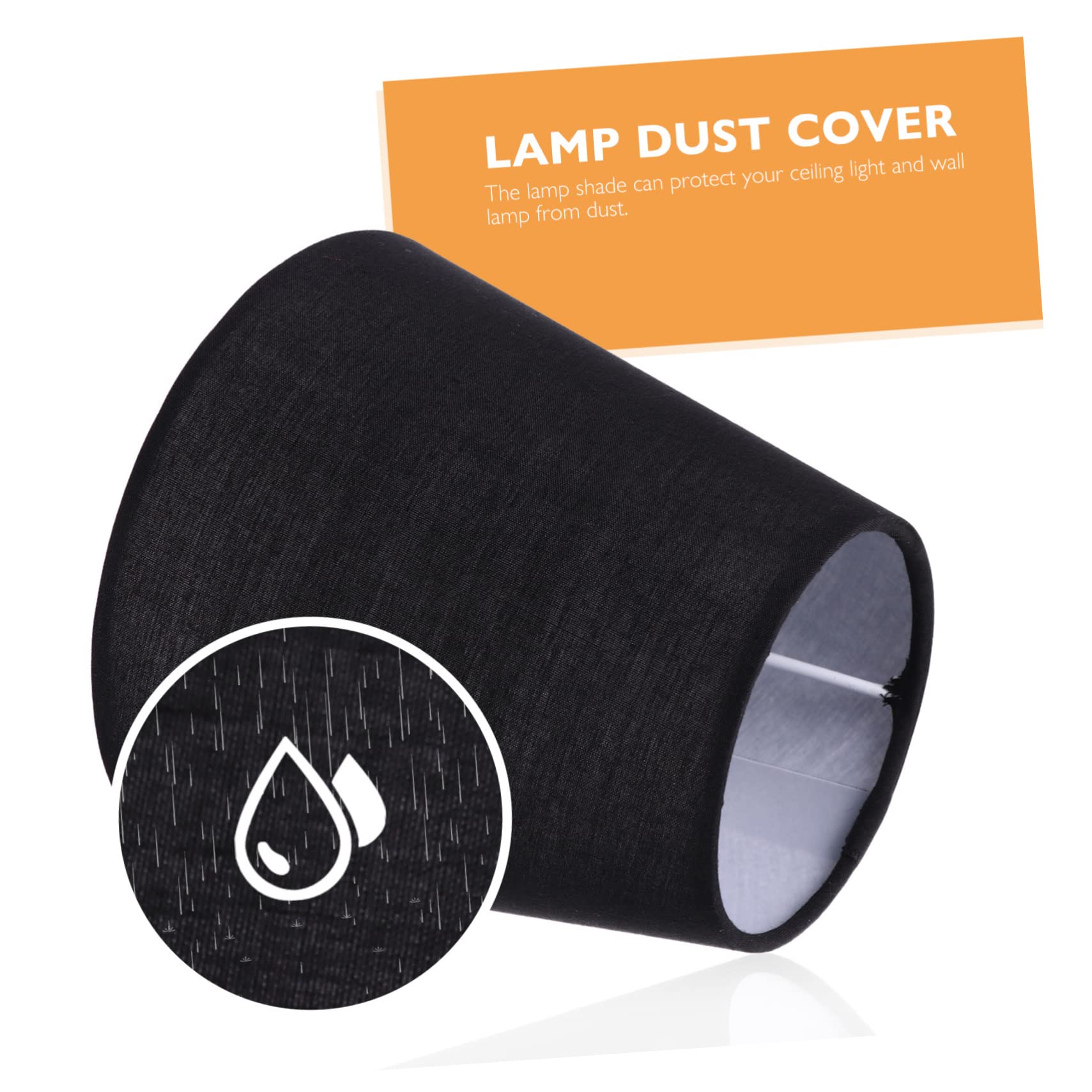 1pc Black Gauze Floor Lamp Shade - Fabric Table Lamp Cover for E27 Bulbs, Ceiling & Candle Lights - Home Decor, Living Room, Bedroom Lighting Accessory