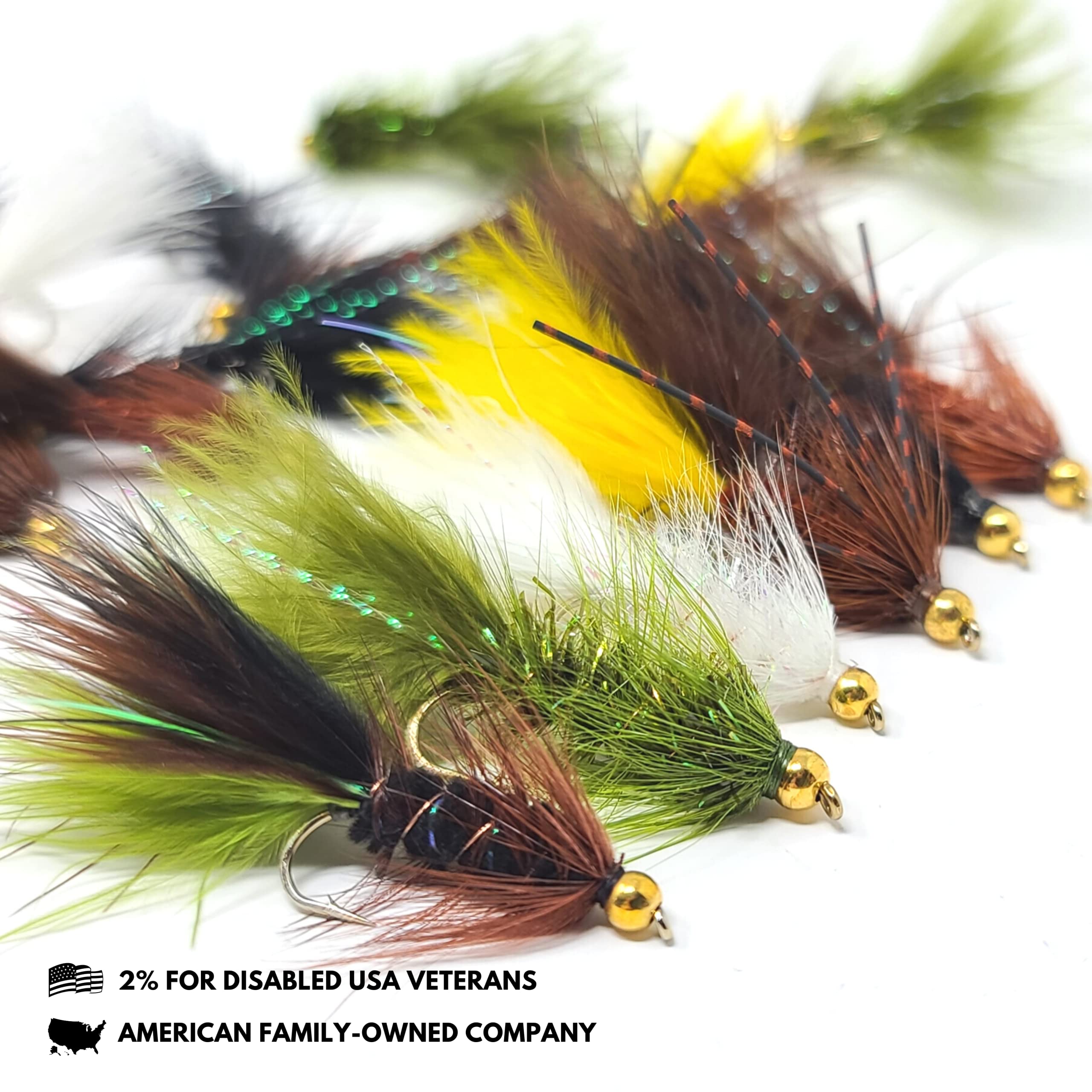 Premium Woolly Bugger Flies for Trout Fishing - Assorted Streamer Fly Set | Perfect for Freshwater Fly Fishing, Bass & Panfish | Ideal for Rivers, Lakes & Streams