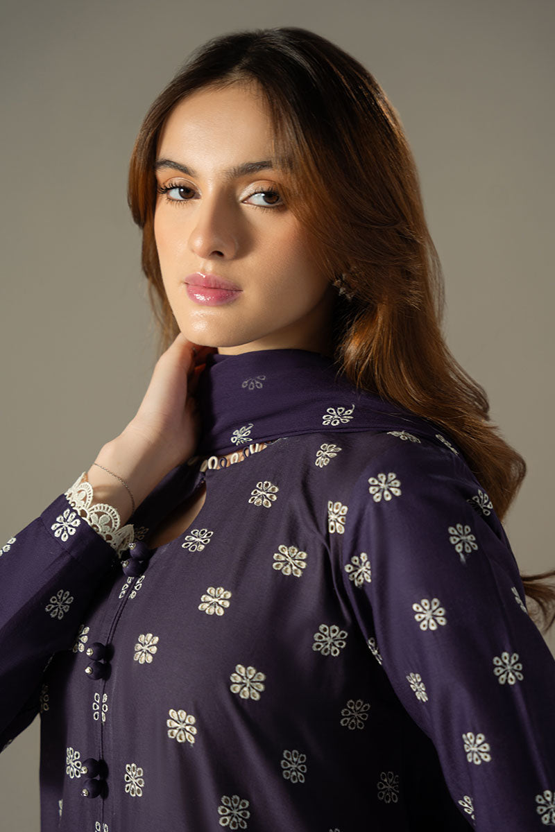 INDIGO ROYAL 3-Piece Chikankari Suit Set - Hand Embroidered Cotton Kurta with Dupatta & Pants | Traditional Indian Ethnic Wear for Women | Perfect for Weddings, Festivals & Special Occasions