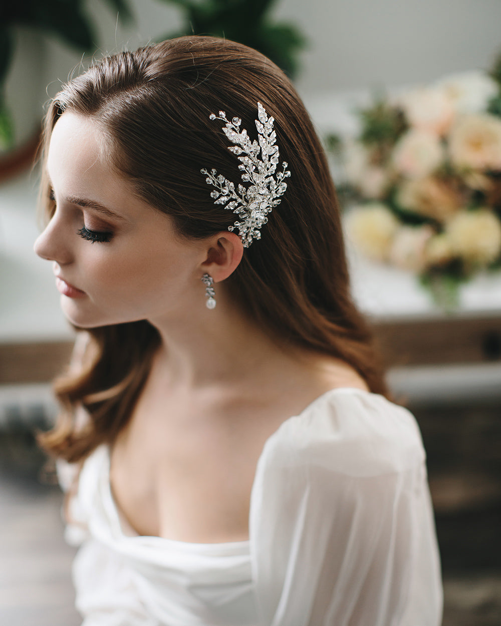 Elegant Marlena Wedding Comb - Bridal Hair Accessory for Bridesmaids, Bride & Special Occasions | Perfect for Weddings, Prom & Formal Events