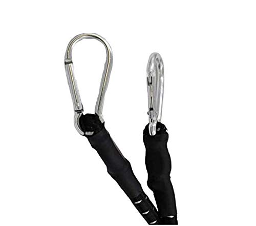 TIJAR 150cm Heavy Duty Bungee Cord with Carabiner - Extra Strong & Durable Elastic Rope for Camping, Hiking, Gear Tie Down, Outdoor Activities