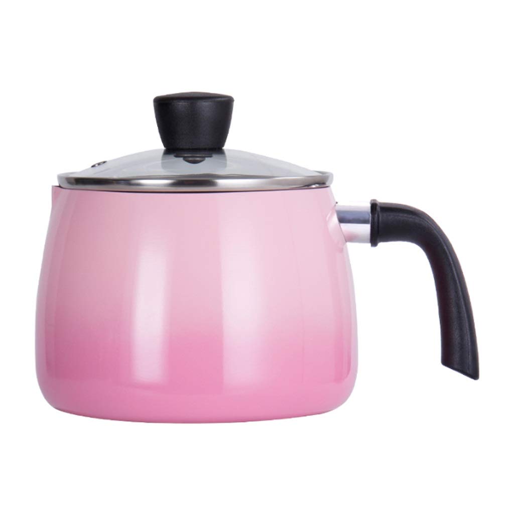 Non-Stick Small Milk Pot - SJYDQ Double Spout Soup Pot for Baby Food, Student Cooking & Instant Noodles | Perfect for Dorm Rooms, Small Kitchens & Quick Meals