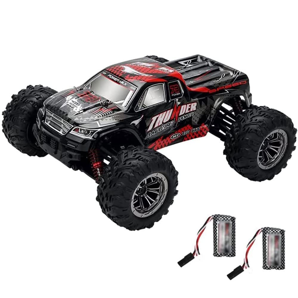 1:16 Scale PRENDRE RC Car - 2.4GHz 4WD High Speed Remote Control Racing Car (50km/h) with 2 Rechargeable Batteries - Off Road RC Truck & Crawler Toy for Boys, Kids & Adults - Perfect for Backyard Racing, Indoor Play and Outdoor Adventure