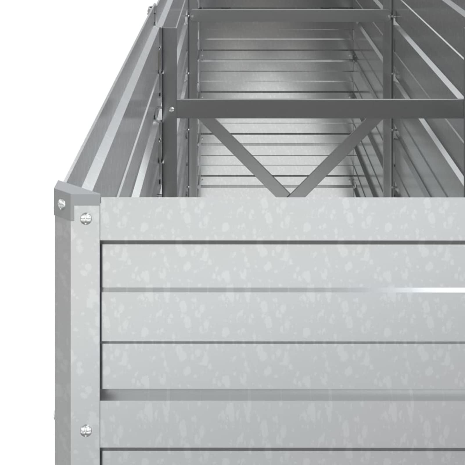 Galvanized Steel Raised Garden Bed Planter 94.5