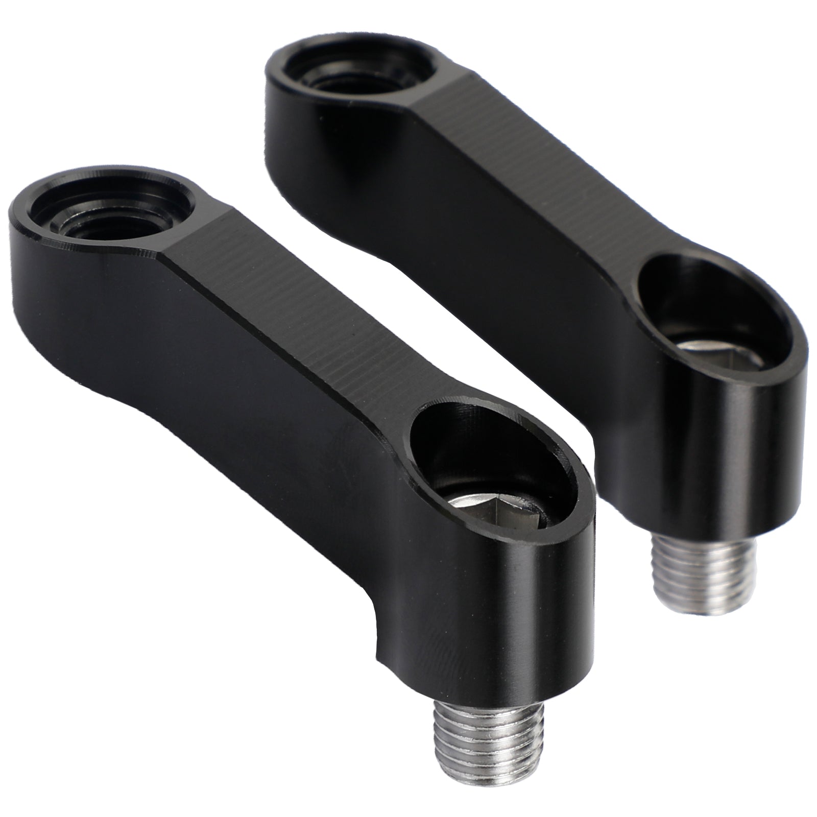 10mm Mirror Riser Extender Adapter Mount for Yamaha XTZ700 Tenere 700 (2019-2021) - Universal Fit, Durable Aluminum Construction - Perfect for Off-Road Adventures and Improved Visibility