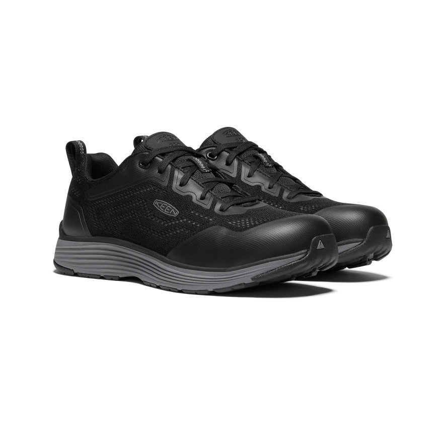 Sparta 2 ESD Safety Shoes for Men - Aluminum Toe, Steel Grey & Black - Slip Resistant Work Boots for Construction & Electricians