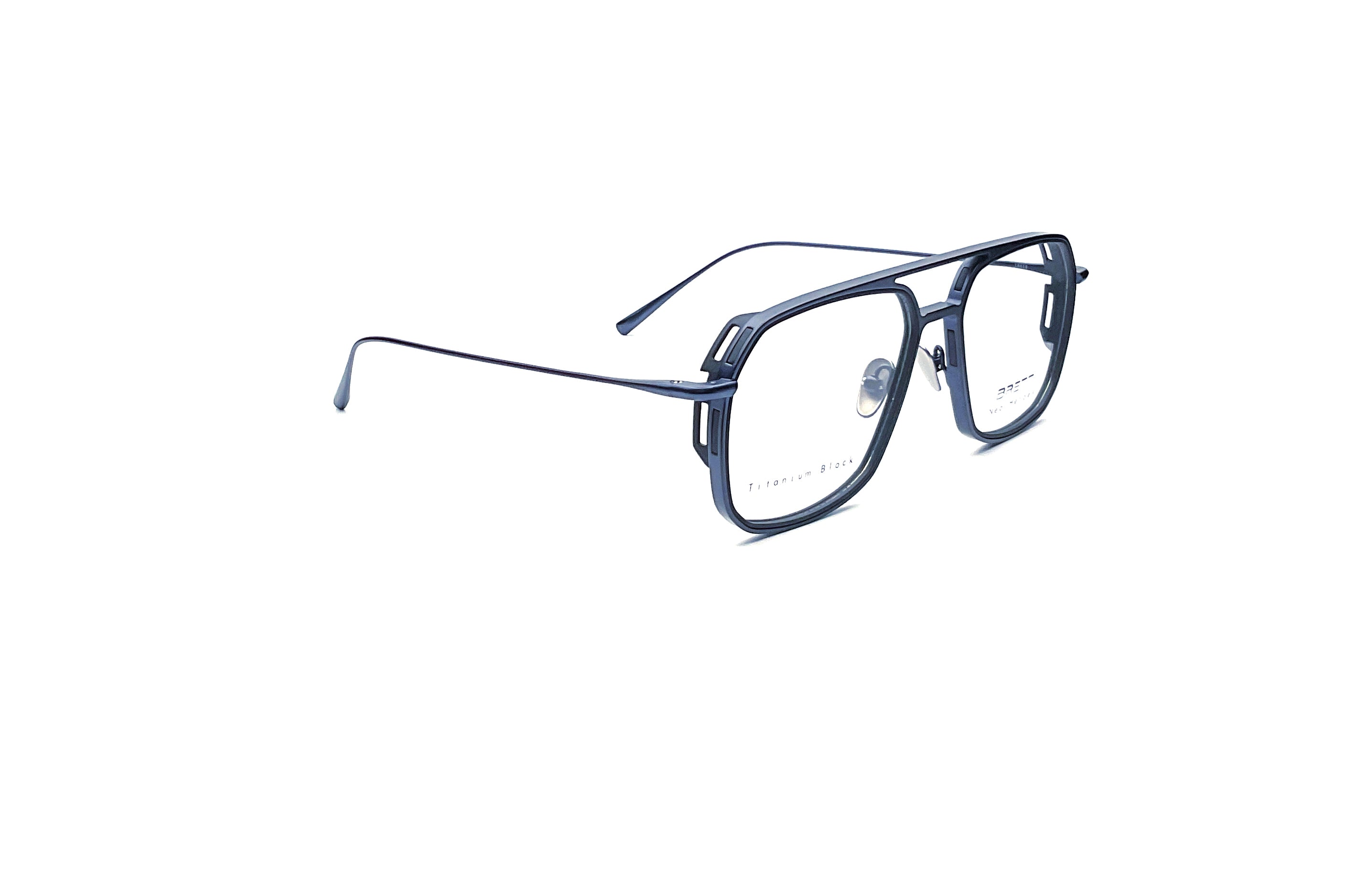BRETT Eyewear Louis Sunglasses - Blue & Black Polarized UV Protection - Perfect for Driving, Outdoor Sports & Fashion Accessories