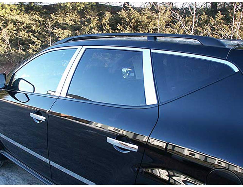 2003-2007 Nissan Murano 12-Piece Stainless Steel Window Trim Kit - Upper Trim & Pillar Posts (No Window Sills) WP24590 | Durable Exterior Upgrade for Enhanced Vehicle Style & Protection