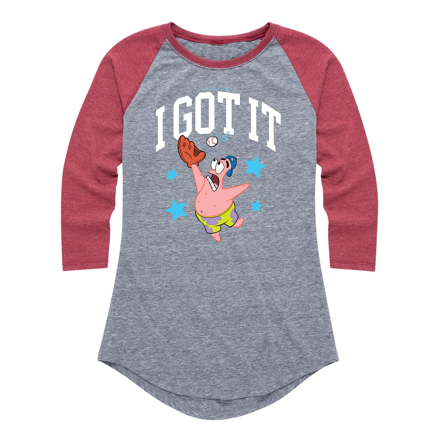 Spongebob Squarepants 'I Got It' Women's Raglan Graphic T-Shirt | Soft Cotton Blend | Casual Streetwear & Pop Culture Fashion | Perfect for Everyday Wear, Cosplay & Nickelodeon Fans