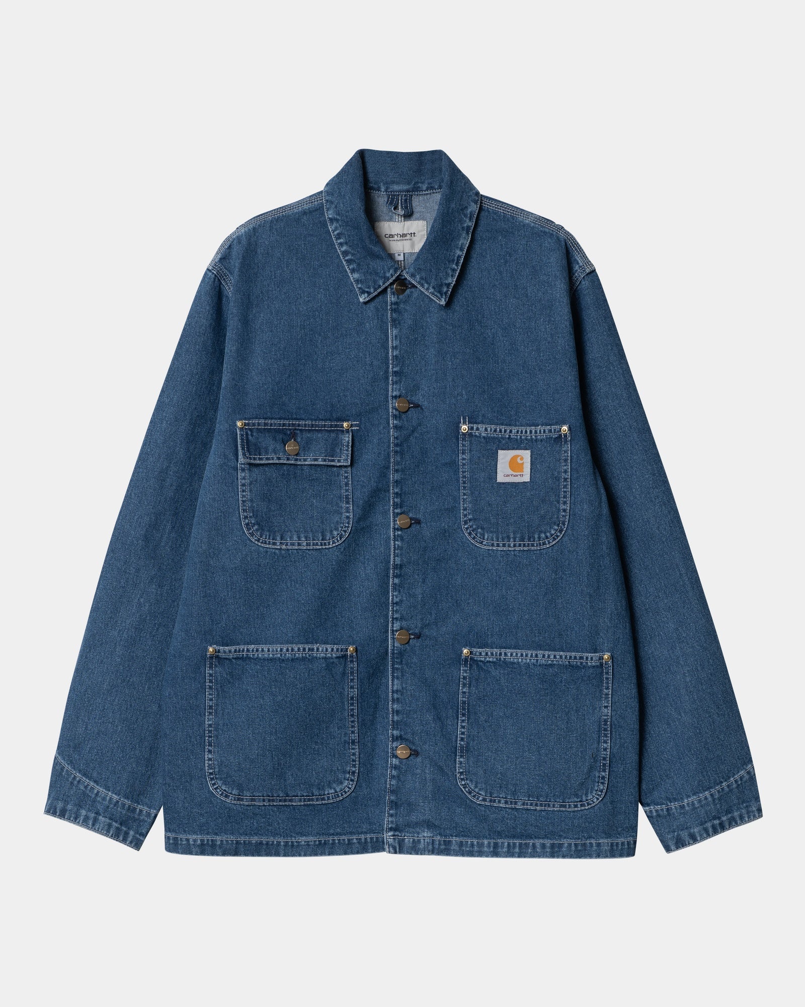 OG Chore Coat - Spring Denim Jacket for Men | Stone Washed Blue | Casual Wear, Workwear & Outdoor Activities