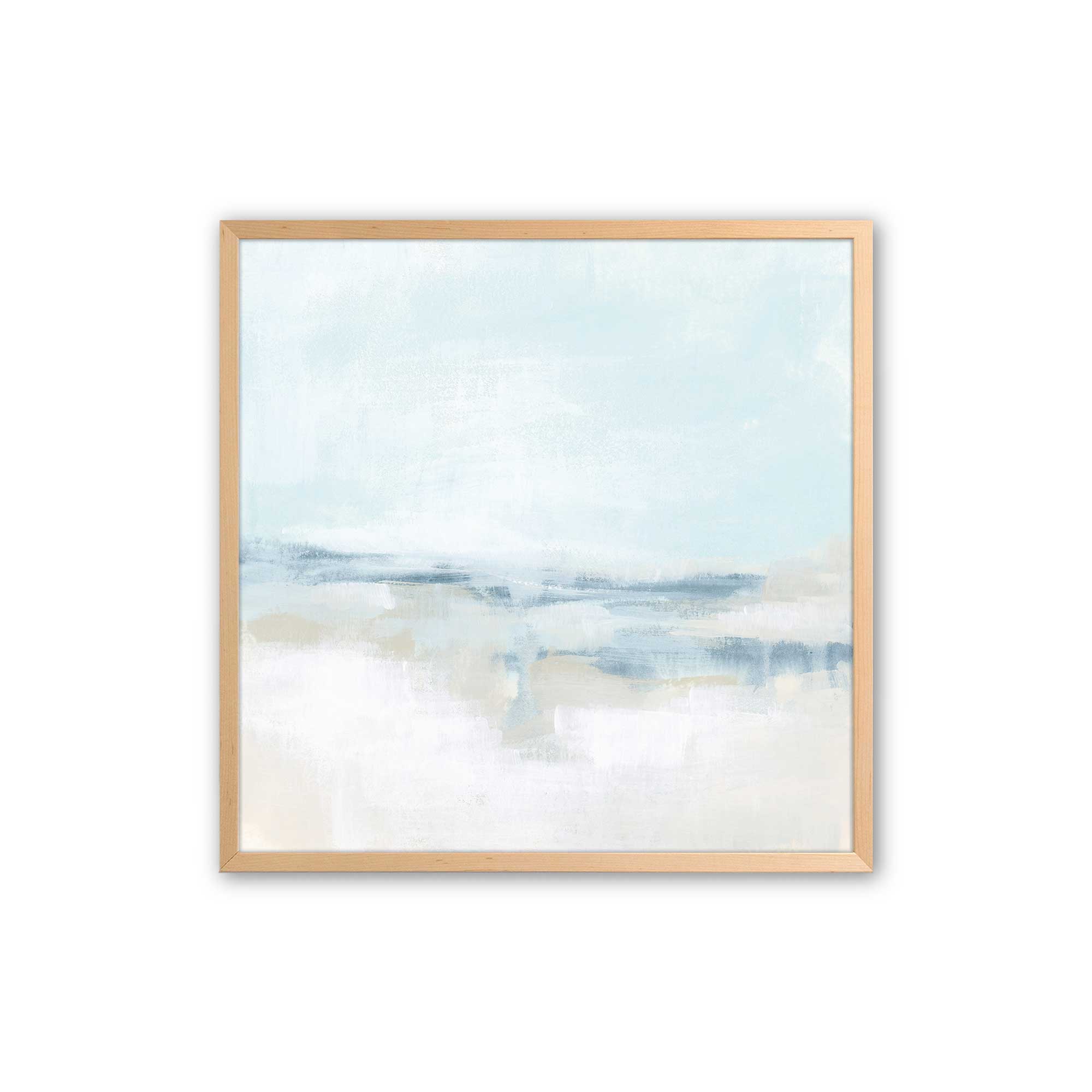 Cloudy Shoreline Hues II Print - Coastal Wall Art Decor for Beach House, Living Room & Office - Perfect for Nautical & Boho Home Decor