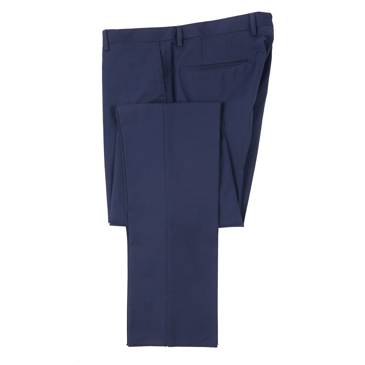 Boglioli Men's Trim Fit Stretch Wool Dress Pants - Comfortable Business Casual & Office Trousers for Professional Wear