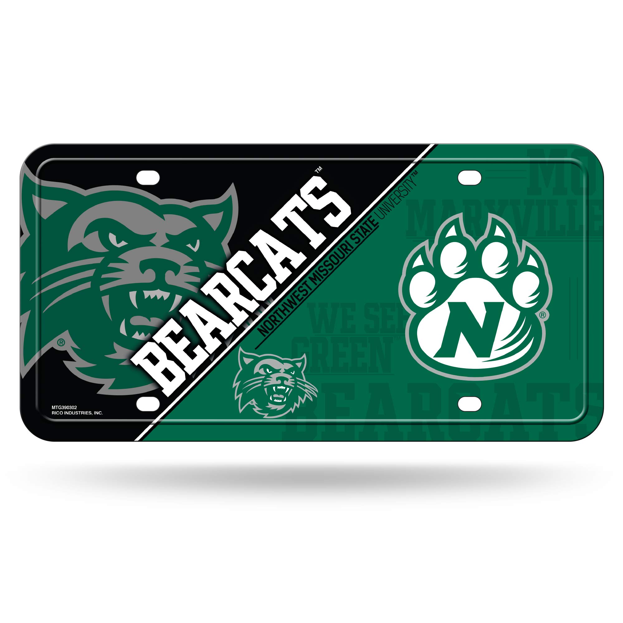NCAA Unisex Metal License Plate Tag - Officially Licensed College Sports Car Accessory - Perfect for Tailgating, Alumni Gifts & Fan Decor