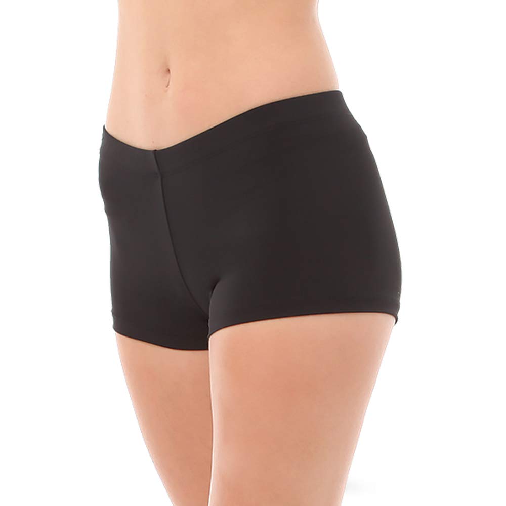 Best Spandex Black Dance Shorts for Girls - Stretchy & Comfortable for Ballet, Jazz, and Yoga Practice