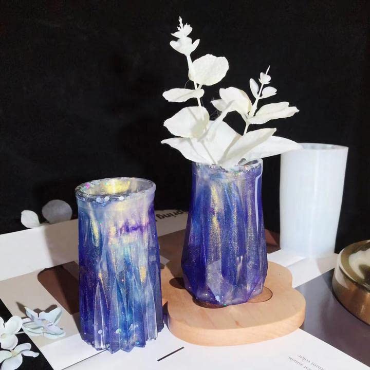 Premium Silicone Epoxy Resin Molds for DIY Vases, Makeup Brush Holders & Pen Organizers - Perfect for Home Decor, Craft Projects & Gift Making