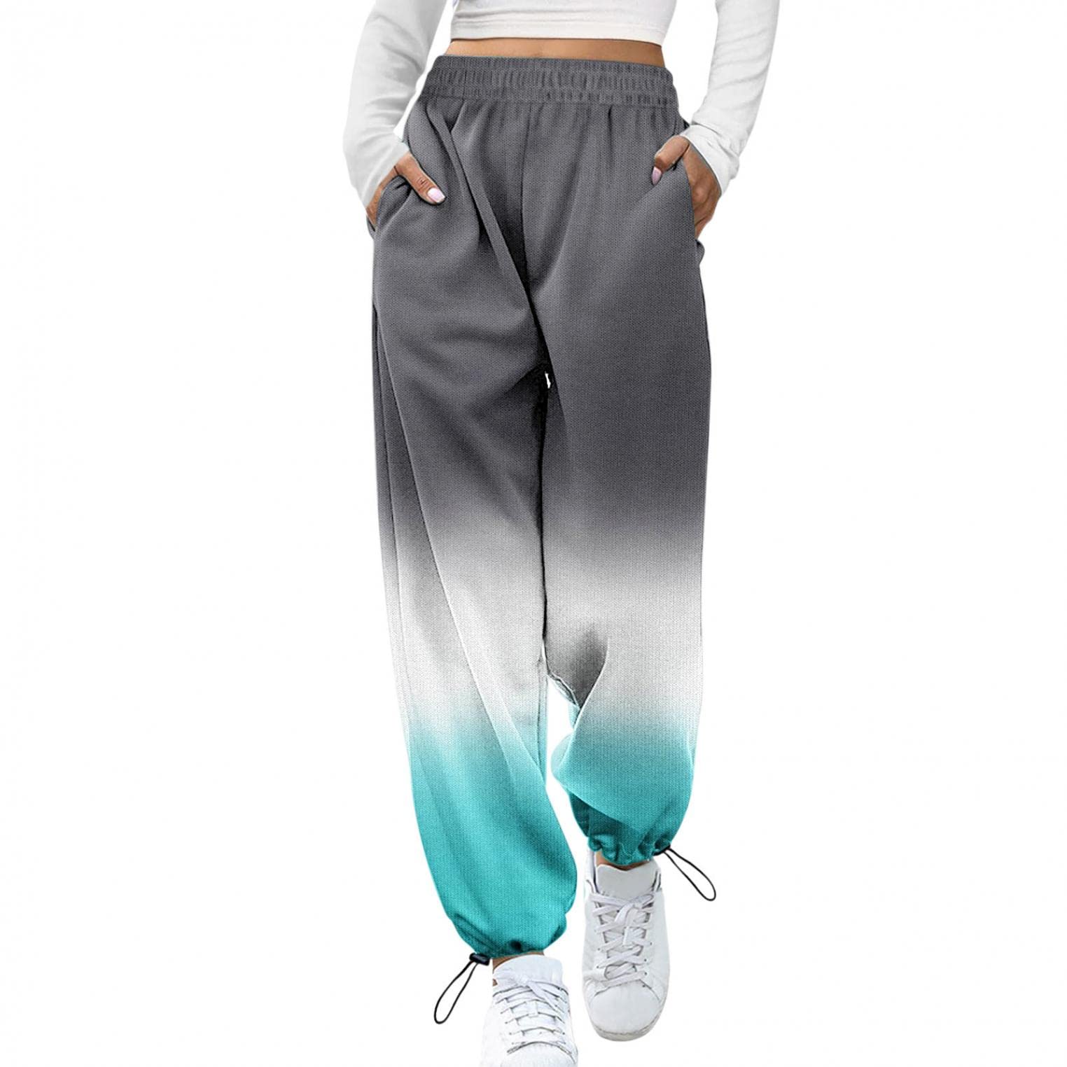 Women's Soft Casual Jogger Pants with Drawstring Waist & Pockets - Lightweight Sweatpants for Lounge, Yoga, Travel & Sleep | Loose Fit Elastic Waist Pajama Pants