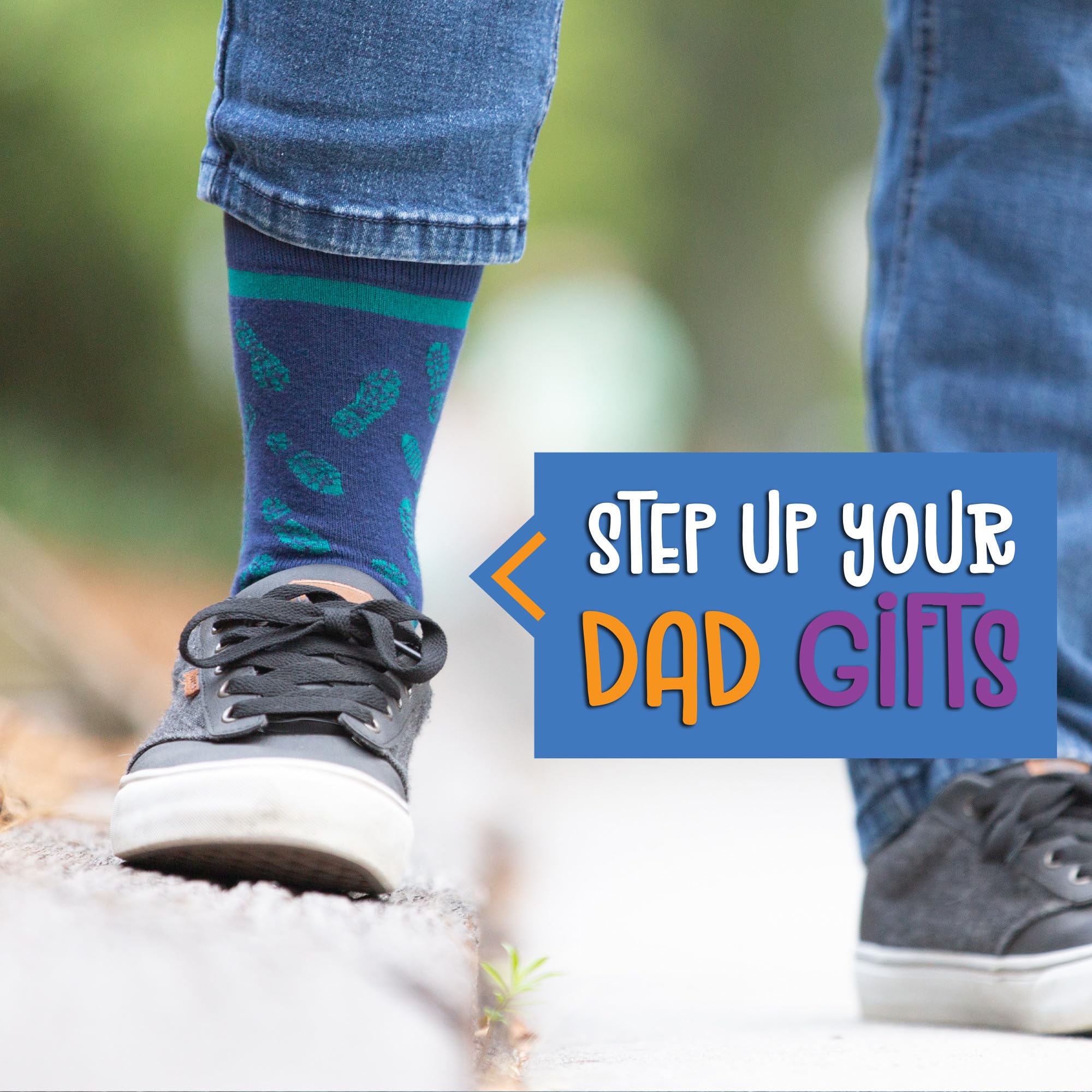 Funny Socks for Men - Novelty Dress Socks with Dad Jokes | Perfect Gifts for Dad from Daughter, Groomsmen Gifts & Unique Socks for Men | Great for Weddings, Father's Day & Office Humor