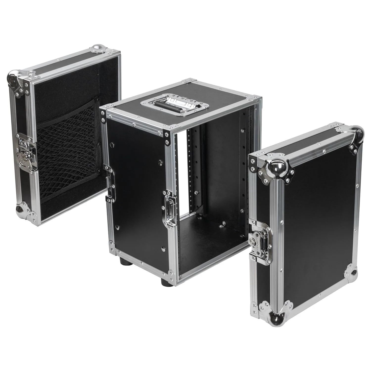 Odyssey FZHR08 8U Half Rack Flight Case - Durable Rackmount Enclosure for DJ & Audio Equipment | Perfect for Touring Musicians & Studio Use
