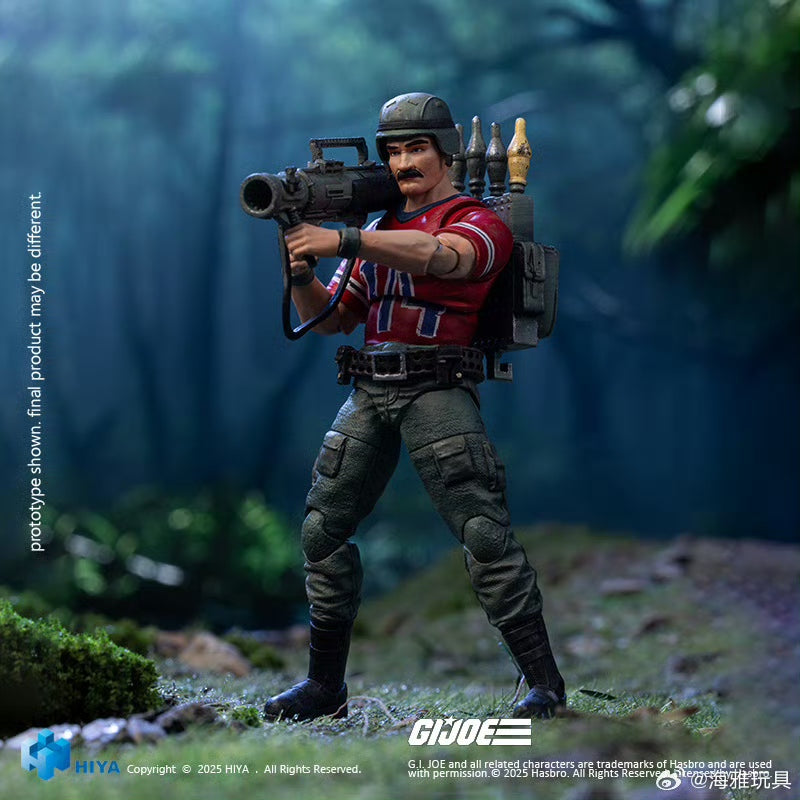 Pre Order 1/18 Scale HIYA 4-Inch G.I.Joe Bazooka Action Figure - Highly Detailed Collectible Military Toy for Display & Play - Perfect for Collectors and G.I.Joe Fans