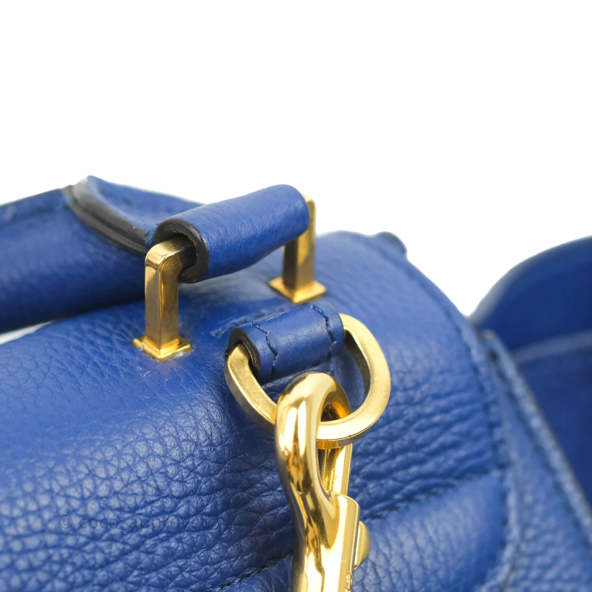 Celine Sleek Small Tri-Color Trapeze Bag in Blue Calfskin Leather - Perfect for Work, Travel & Everyday Use