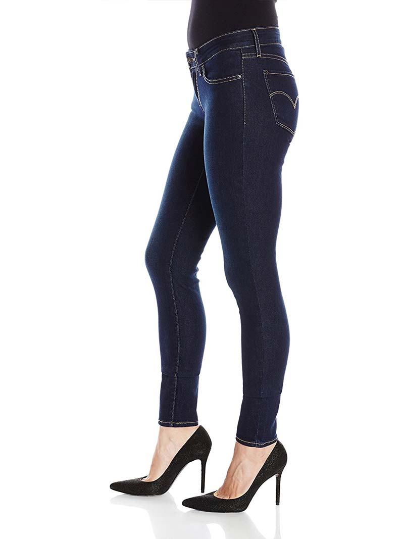 Levi's 188810025 Women's 711 Mid Rise Skinny Jeans in Indigo Ridge - Perfect for Casual Wear, Office Outfits & Night Out Looks