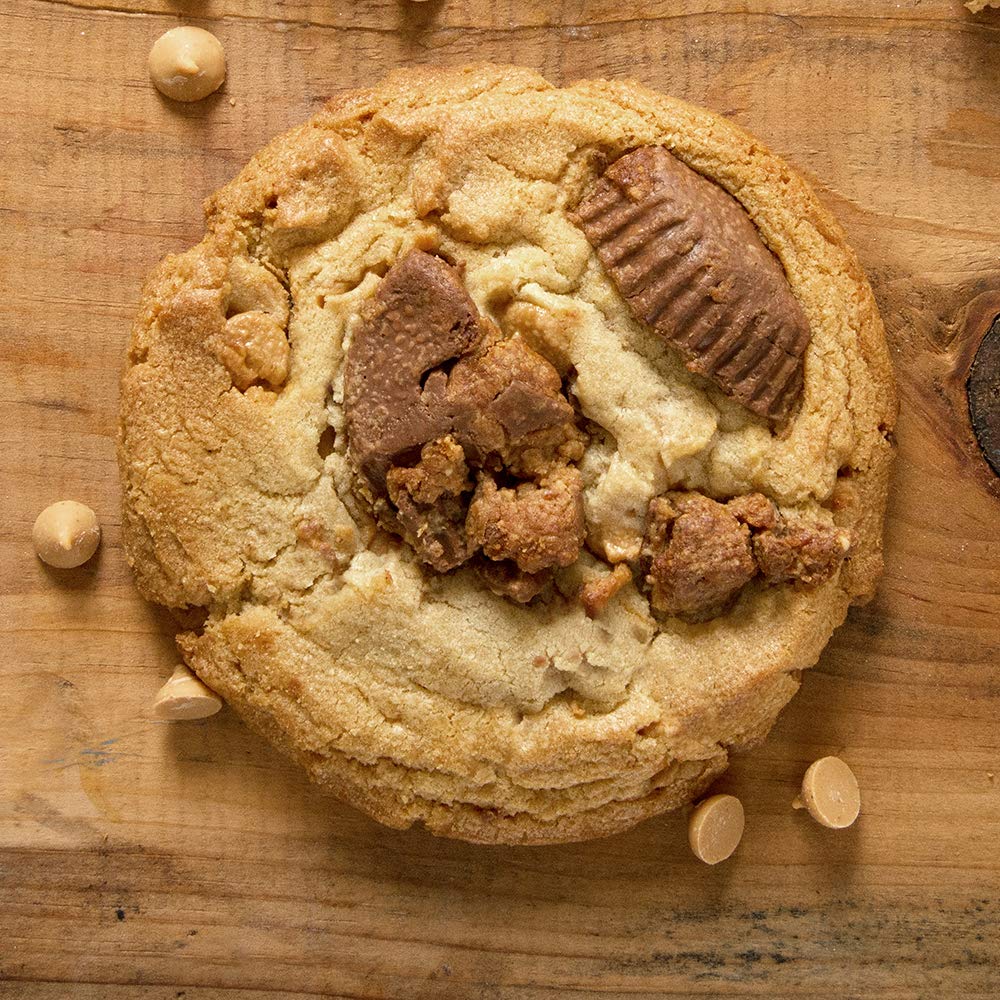 Reese's Peanut Butter Chunk Cookie Dough by David's Cookies - 4.5oz (80 Count Bulk Pack) | Perfect for Baking, Parties & Gift Giving