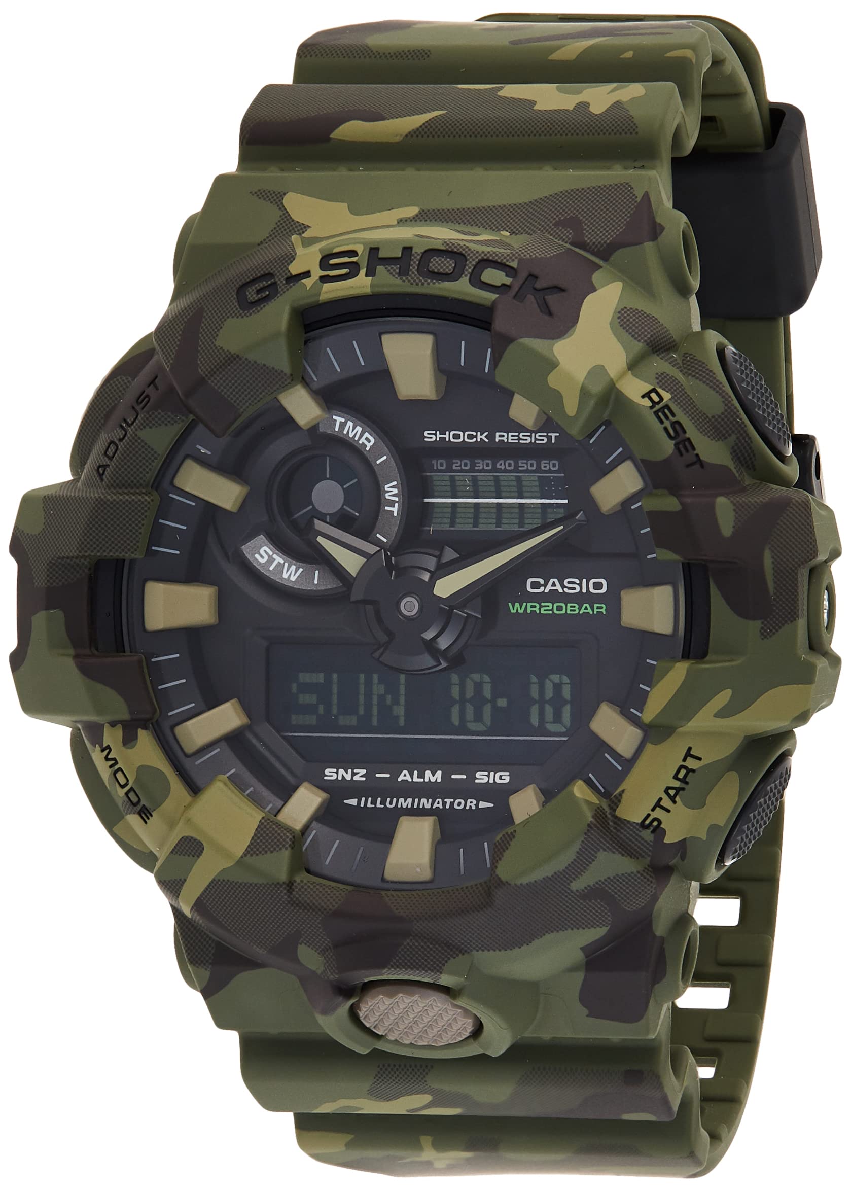 Casio Men's G-Shock Digital Sport Watch - Shock Resistant, Waterproof, LED Backlight - Perfect for Outdoor Adventures, Workouts & Everyday Wear