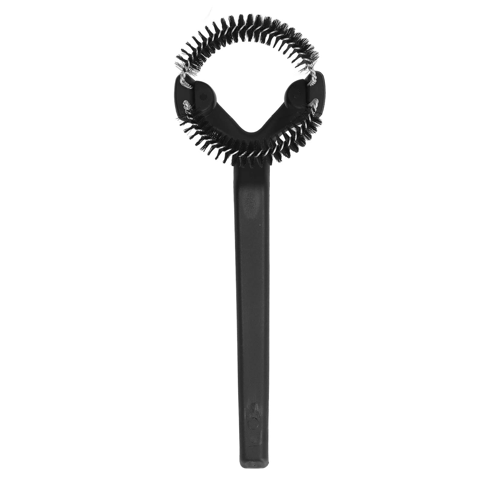 Premium Coffee Machine Cleaning Brush - Detachable Elbow Design with Short Handle for Espresso Machines, Milk Frothers & Grinders (58mm Round Brush Head, 21x7.8cm) - Perfect for Barista-Grade Equipment Maintenance & Home Brewing Stations