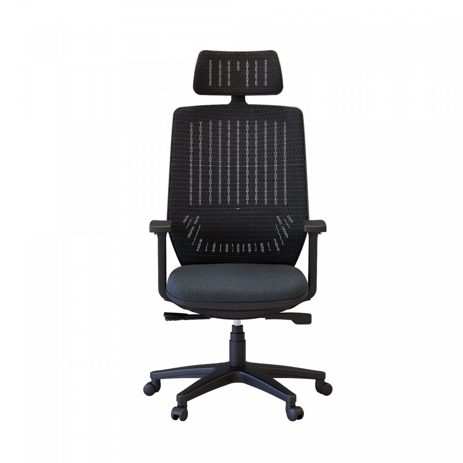 Ergonomic Noah Office Chair - Graphite Mesh Back, Adjustable Height, Swivel & Rolling for Home & Office Workspace Comfort