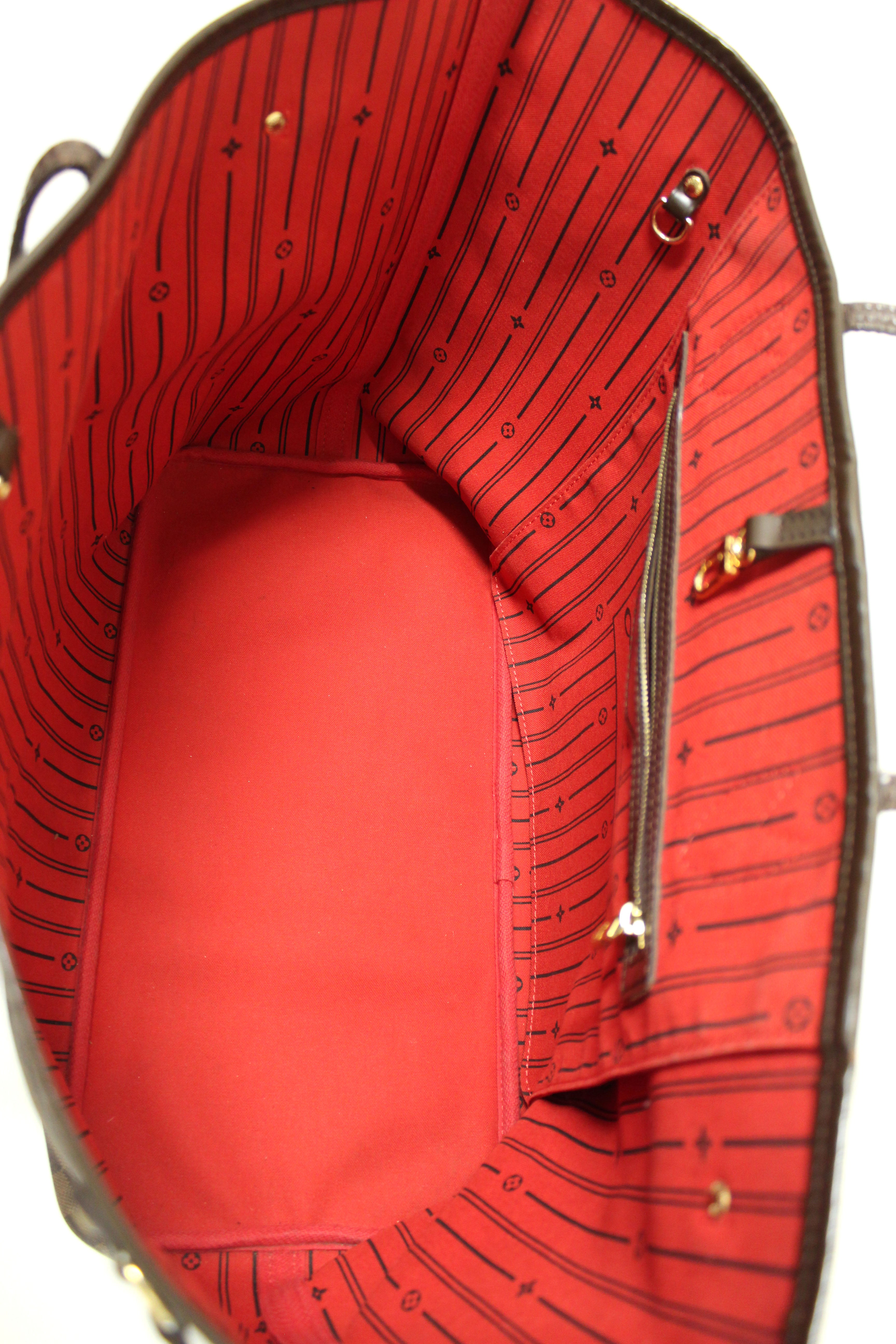 Authentic Louis Vuitton Damier Ebene Neverfull GM Tote Shoulder Bag - Luxury Designer Handbag for Women, Spacious Work & Travel Tote, Perfect for Office, Shopping & Weekend Getaways