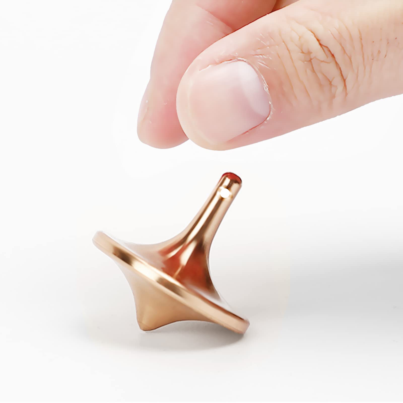 Premium Metal Spinning Top Toy - High Precision Gyro Fidget Spinner for Stress Relief & Focus (Silver, Gold, Black) - Perfect for Office Desk, Classroom & Anxiety Relief