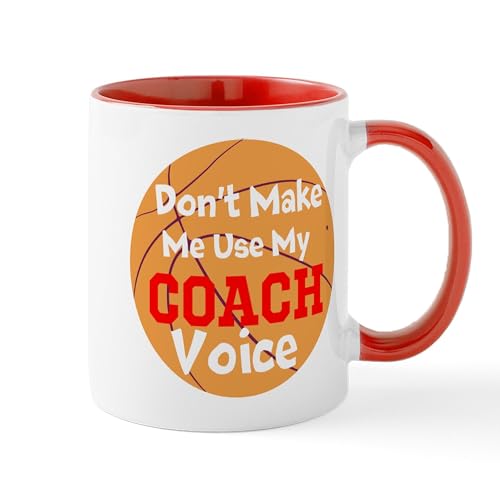 White/Red Inside - Dont Make Me Use My Coach Voice Mugs