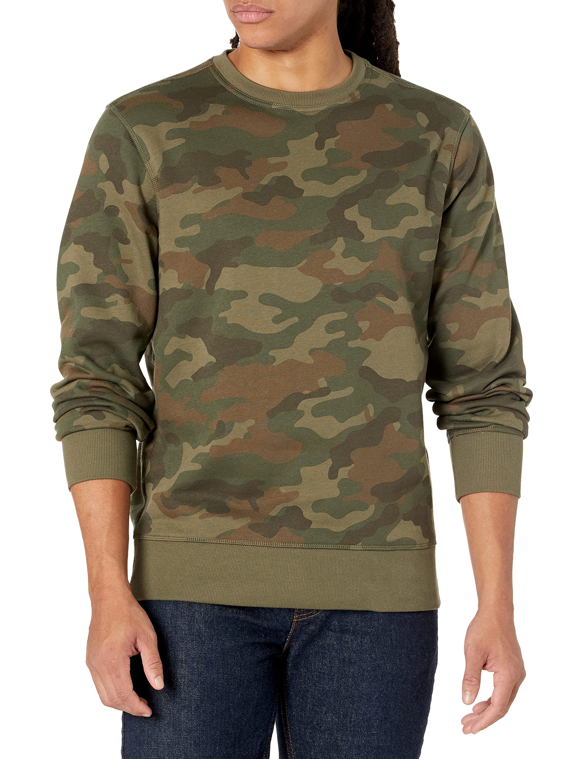 Amazon Essentials Men's Fleece Crewneck Sweatshirt - Soft & Warm Casual Pullover for Everyday Wear - Perfect for Work, Lounge & Outdoor Activities