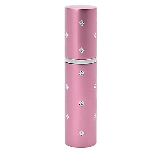 Refillable 10ml Aluminum Perfume Bottle - Portable Empty Pump Spray Atomizer for Travel, Gym & Daily Use (Pink)