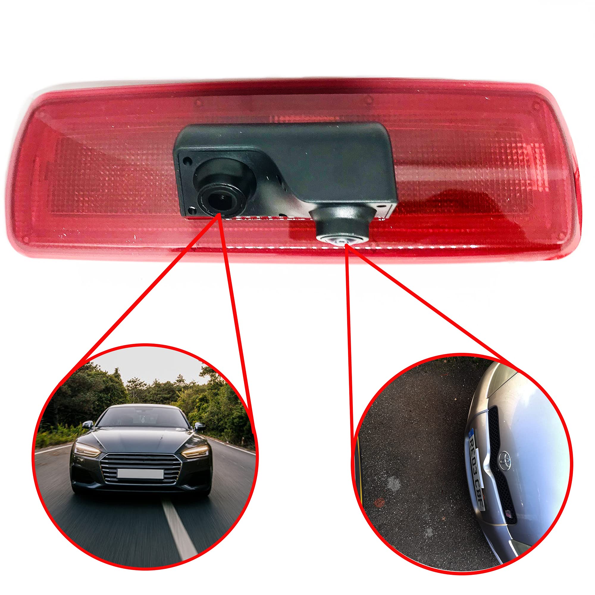Dolphin Automotive Dual Rear View Parking Camera with 7