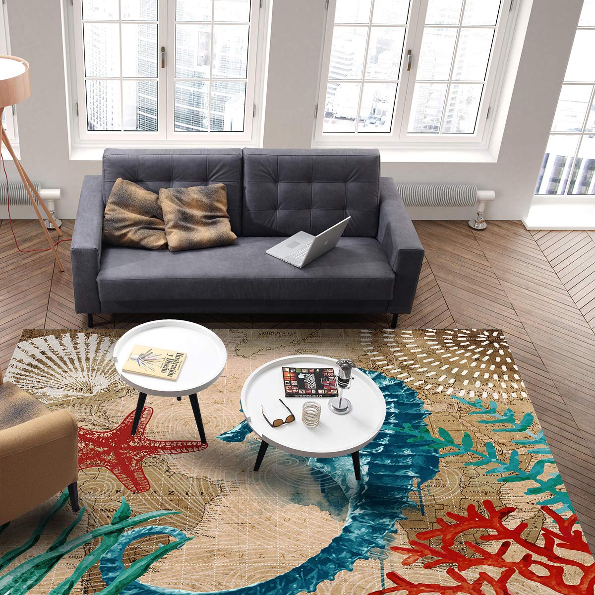 Nautical Theme Area Rug 2'7