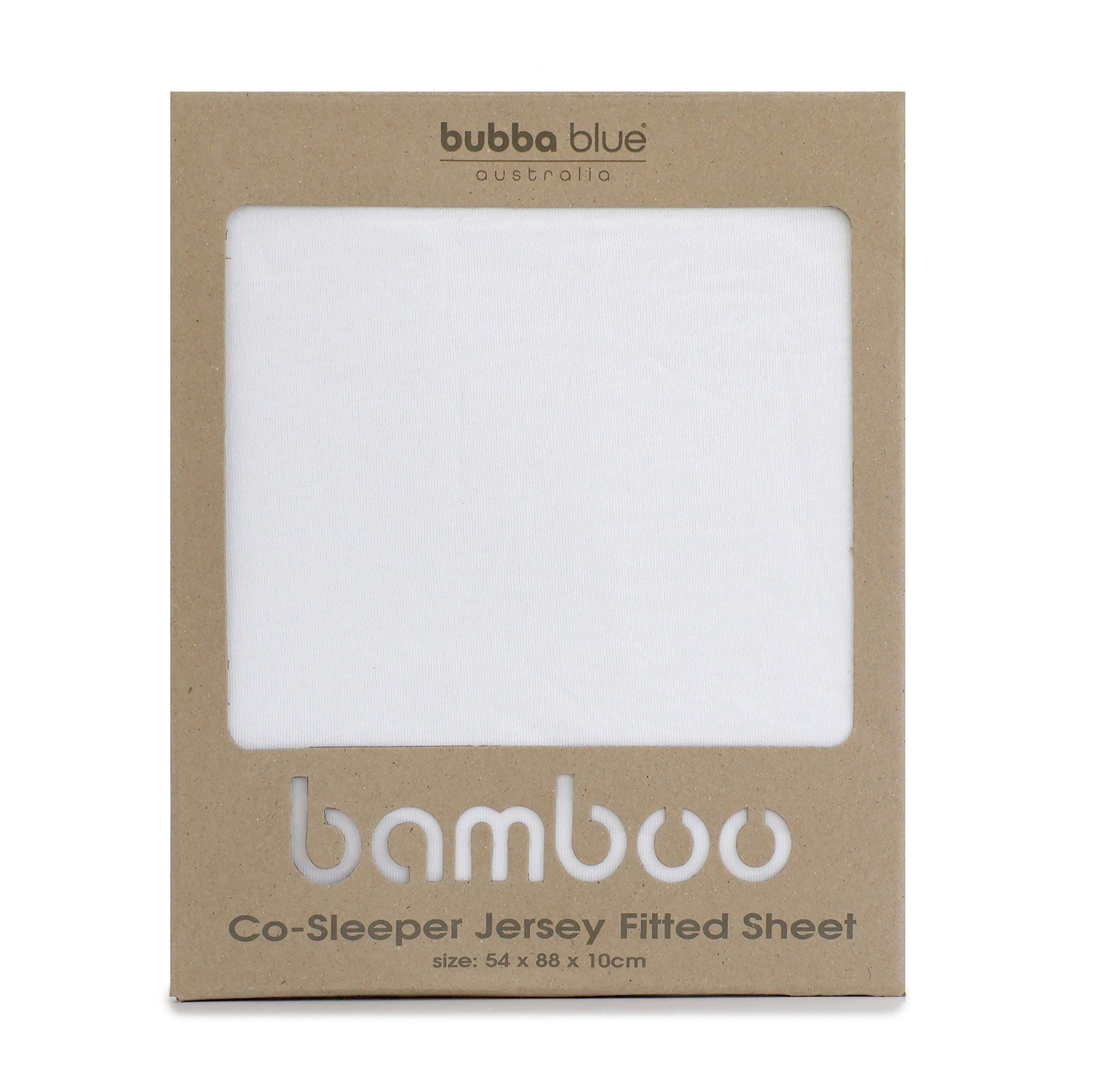 Organic Bamboo Fitted Crib Sheet for Baby Bassinet & Bedside Sleeper - Soft Jersey Knit, Breathable & Hypoallergenic - Perfect for Nursery, Co-Sleeping & Travel