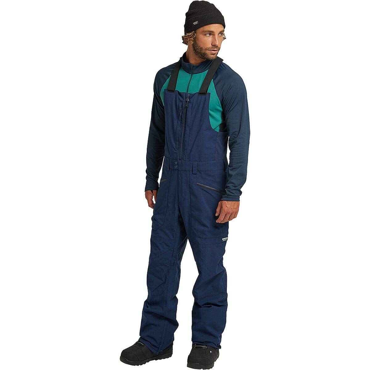 Burton Reserve Bib Snowboard Pants for Men - Waterproof & Insulated Winter Ski Pants for Snowboarding & Outdoor Adventures