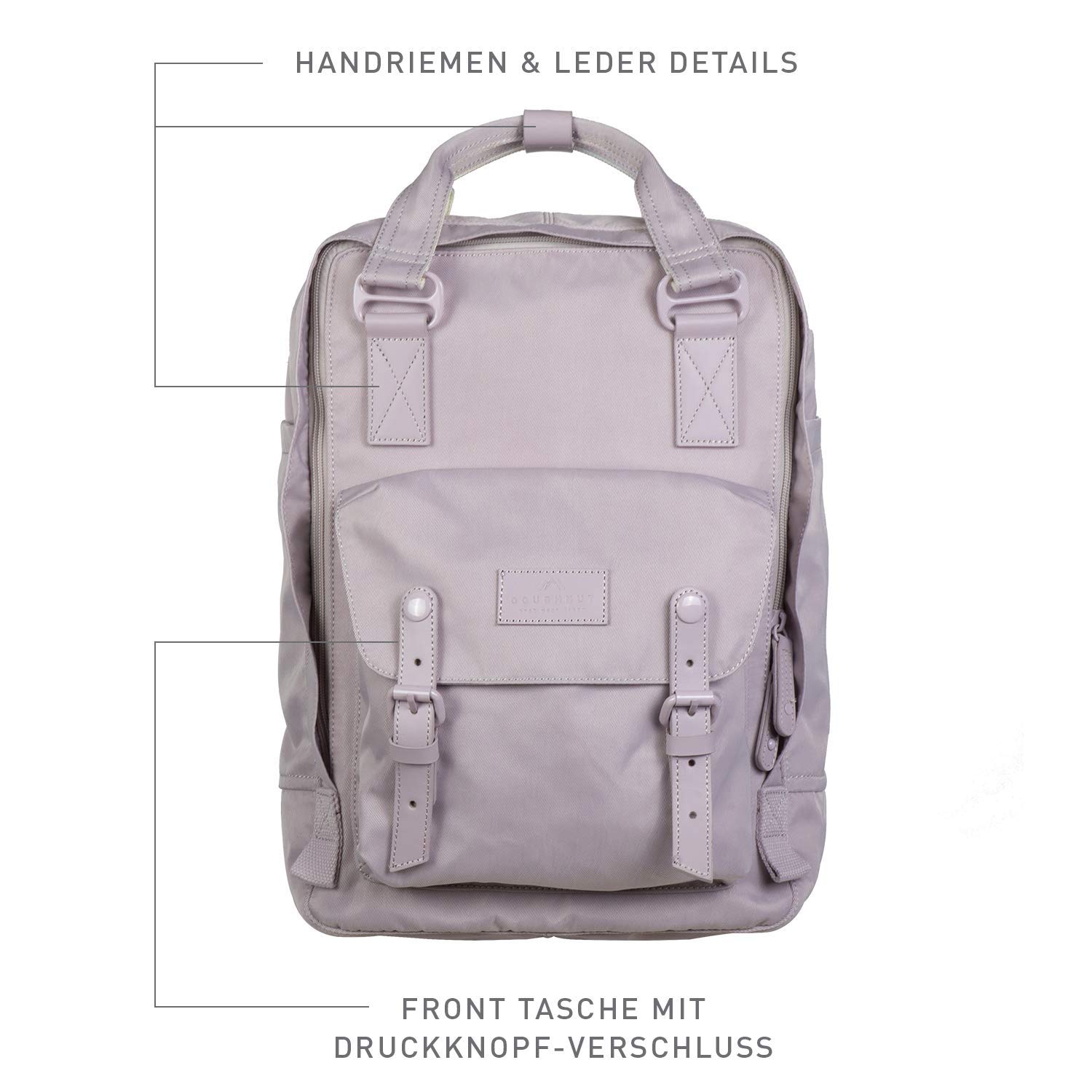 16L Unicorn Print Doughnut Macaroon Backpack for Women - Stylish School & College Bag for Girls, Perfect for Travel, Campus & Everyday Use